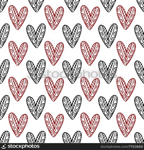 Ornamental hearts pattern. Valentines day design. Printable textile pattern. Ornamental hearts pattern. Valentines day design. Printable textile pattern.