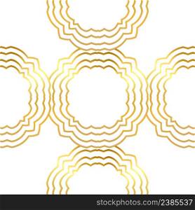 Ornamental lace floral background. Vector seamless retro pattern. Light golden pattern.. Vector seamless gold pattern with gold ornament