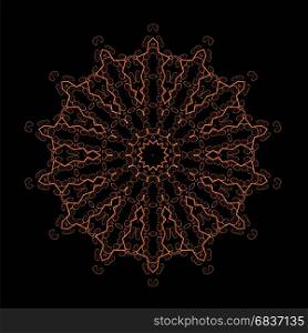 Ornamental Line Pattern. Decorative Texture. Oriental Geometric Ornament. Oriental Geometric Ornament