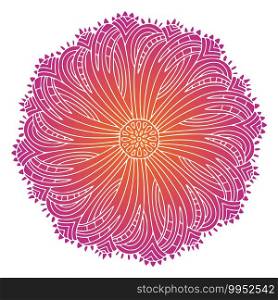 Ornamental Mandala in pink colors. Unique packaging or t-shirt print design. Ornamental Mandala in pink colors. Unique packaging or t-shirt print design.