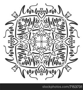 Ornamental Mandala. Tattoo art design. Unique ornament pattern for greeting cards. Ornamental Mandala. Tattoo art design. Unique ornament pattern for greeting cards.