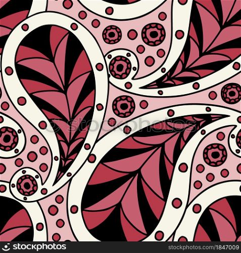 Ornamental pattern in bohemian red colors for wallpaper, textile, fabric, wrapping paper designs. Ornamental pattern in bohemian red colors for wallpaper, textile, fabric, wrapping paper designs.