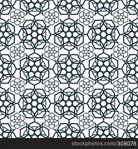 Ornamental seamless pattern with traditional arabic ornament. Ornamental seamless pattern