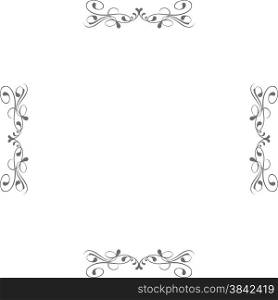 ornamental vector frame.