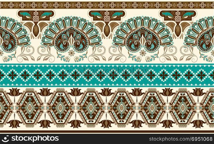 Ornamental vector seamless pattern. Ethnic seamless wallpaper, backdrop. Ornamental vector seamless pattern. Ethnic seamless wallpaper
