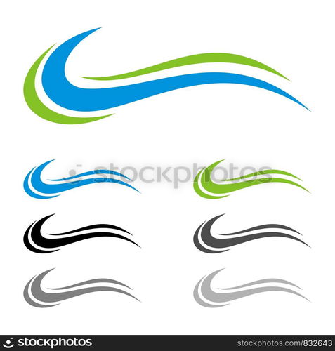 Ornamental Wave Line Logo Template Illustration Design. Vector EPS 10.