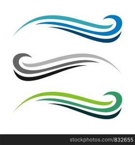 Ornamental Wave Line Logo Template Illustration Design. Vector EPS 10.