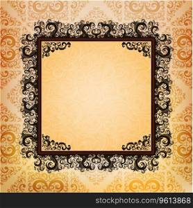 Ornamented frame Royalty Free Vector Image