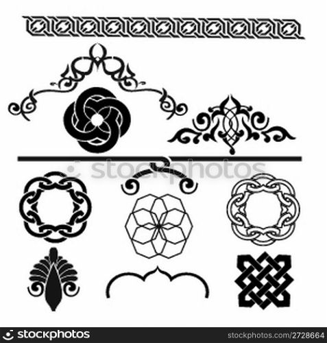 ornaments collection ( black and white)