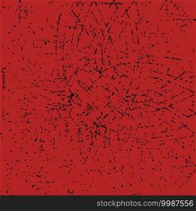 Ornate Distress Red Grunge Texture For Your Design. EPS10 vector.