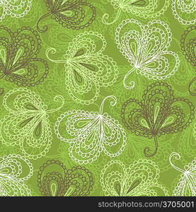 Ornate floral seamless pattern