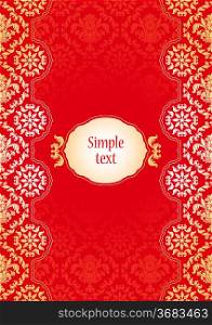 ornate frame - red and gold
