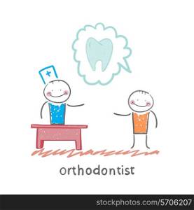 orthodontist says to a patient about tooth