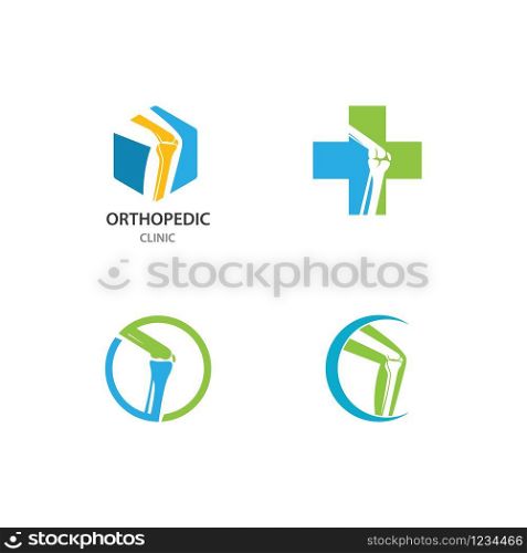 Orthopaedic clinic logo vector illustration