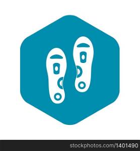 Orthopedic insoles icon. Simple illustration of orthopedic insoles vector icon for web. Orthopedic insoles icon, simple style