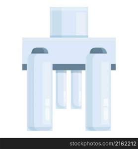 Osmosis equipment icon cartoon vector. Water reverse system. Filter tank. Osmosis equipment icon cartoon vector. Water reverse system