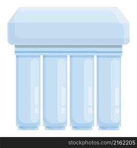 Osmosis filtration icon cartoon vector. Water system. Filter tank. Osmosis filtration icon cartoon vector. Water system