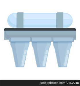 Osmosis purifier icon cartoon vector. Filter system. Tank home. Osmosis purifier icon cartoon vector. Filter system