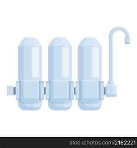 Osmosis purify icon cartoon vector. Water system. Filter tank. Osmosis purify icon cartoon vector. Water system