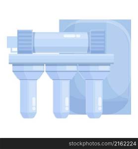 Osmosis reverse icon cartoon vector. Water system. Filter tank. Osmosis reverse icon cartoon vector. Water system