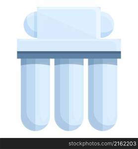 Osmosis system icon cartoon vector. Water filter. Purification tank. Osmosis system icon cartoon vector. Water filter