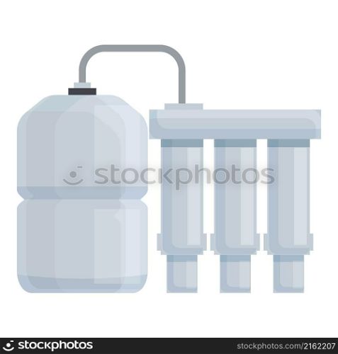 Osmosis tank icon cartoon vector. Water filter. Home plant. Osmosis tank icon cartoon vector. Water filter