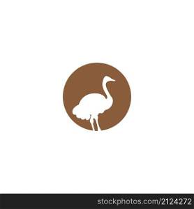 ostrich icon vector illustration simple design