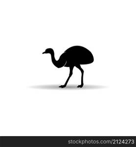 ostrich icon vector illustration simple design