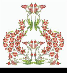Ottoman art flowers sixteen