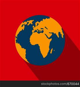 Our planet icon. Flat illustration of our planet vector icon for web. Our planet icon, flat style.