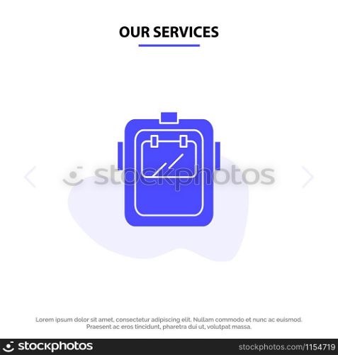 Our Services Mask, Welding, Protection, Welder, Headgear Solid Glyph Icon Web card Template