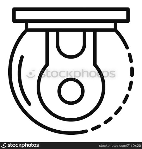Outdoor 360 camera icon. Outline outdoor 360 camera vector icon for web design isolated on white background. Outdoor 360 camera icon, outline style
