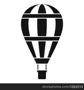 Outdoor air balloon icon. Simple illustration of outdoor air balloon vector icon for web design isolated on white background. Outdoor air balloon icon, simple style