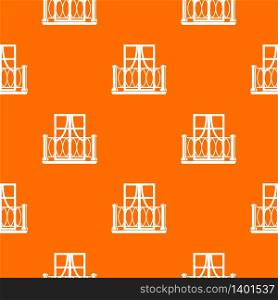 Outdoor balcony pattern vector orange for any web design best. Outdoor balcony pattern vector orange