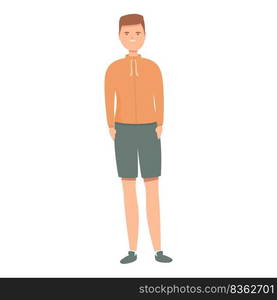 Outdoor fitness wear icon cartoon vector. Gym workout. Active fitness. Outdoor fitness wear icon cartoon vector. Gym workout