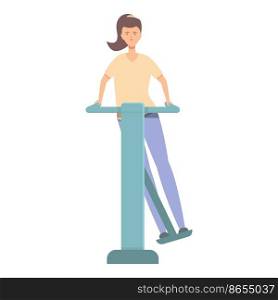 Outdoor sport icon cartoon vector. Street workout. Training gym. Outdoor sport icon cartoon vector. Street workout