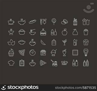 Outline icon on the topic of food. Vector illustration