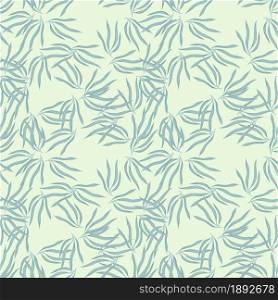 Outline tropical leaves semless pattern. Tropic leaf background. Exotic hawaiian wallpaper. Design for fabric, textile print, wrapping, cover. Vector illustration.. Outline tropical leaves semless pattern. Tropic leaf background. Exotic hawaiian wallpaper.