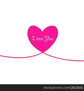 Outline Valentines day for Design, Website, Background, Banner. Heart Silhouette for greeting card or Premium flyer. Best gift. Valentines card with line heart and I Love You phrase. Vector.. Outline Valentines day for Design, Website, Background, Banner. Heart Silhouette for greeting card or Premium flyer. Best gift. Valentines card with line heart and I Love You phrase. Vector