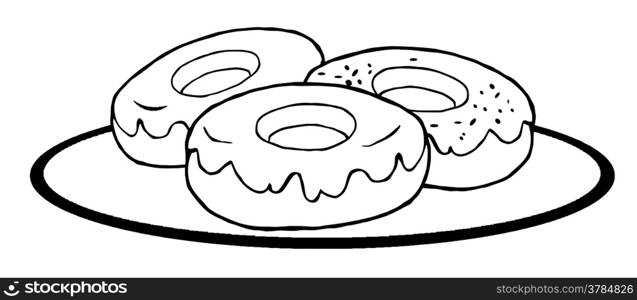 Outlined Donuts
