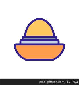 oval egg-shaped lip balm icon vector. oval egg-shaped lip balm sign. color symbol illustration. oval egg-shaped lip balm icon vector outline illustration