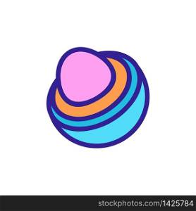 oval lip balm side view icon vector. oval lip balm side view sign. color symbol illustration. oval lip balm side view icon vector outline illustration