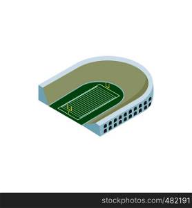 Oval rugby stadium isometric 3d icon. Single symbol on a white background. Rugby stadium isometric 3d icon