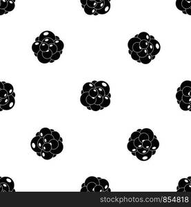 Ovary pattern repeat seamless in black color for any design. Vector geometric illustration. Ovary pattern seamless black