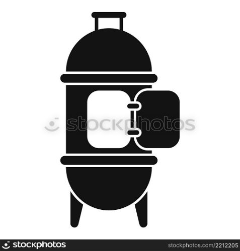 Oven smokehouse icon simple vector. Bbq grill. Meat smoke. Oven smokehouse icon simple vector. Bbq grill