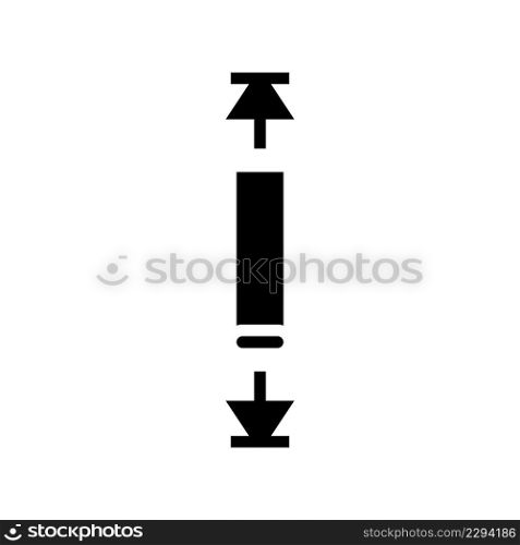 over scroll glyph icon vector. over scroll sign. isolated contour symbol black illustration. over scroll glyph icon vector illustration