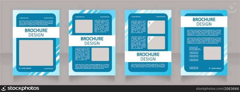 Overdraft blank brochure layout design. Banking service. Vertical poster template set with empty copy space for text. Premade corporate reports collection. Editable flyer paper pages. Overdraft blank brochure layout design