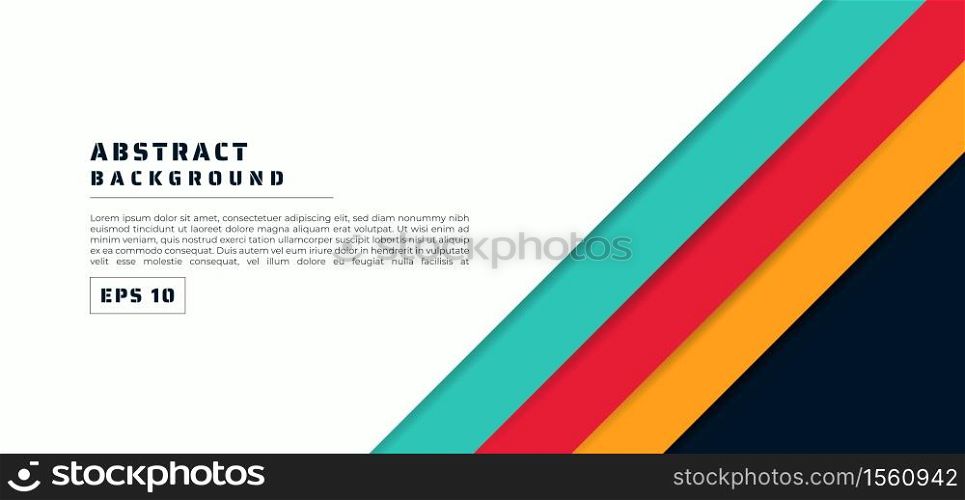 Overlap layer colorful design modern style with space for content. vector illustration.