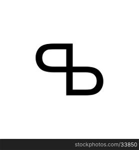 overlapped initial letter logo logotype theme vector art