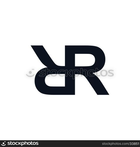 overlapped initial letter logo logotype theme vector art